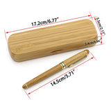 Medium Nib Natural Bamboo Fountain Pen